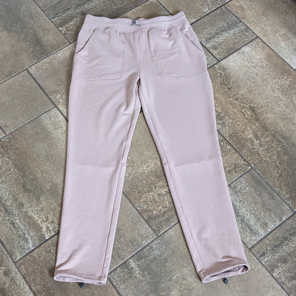 Free FWD Jogger Casual Lounge Athleisure Womens Pants Size M,Dusty Pink